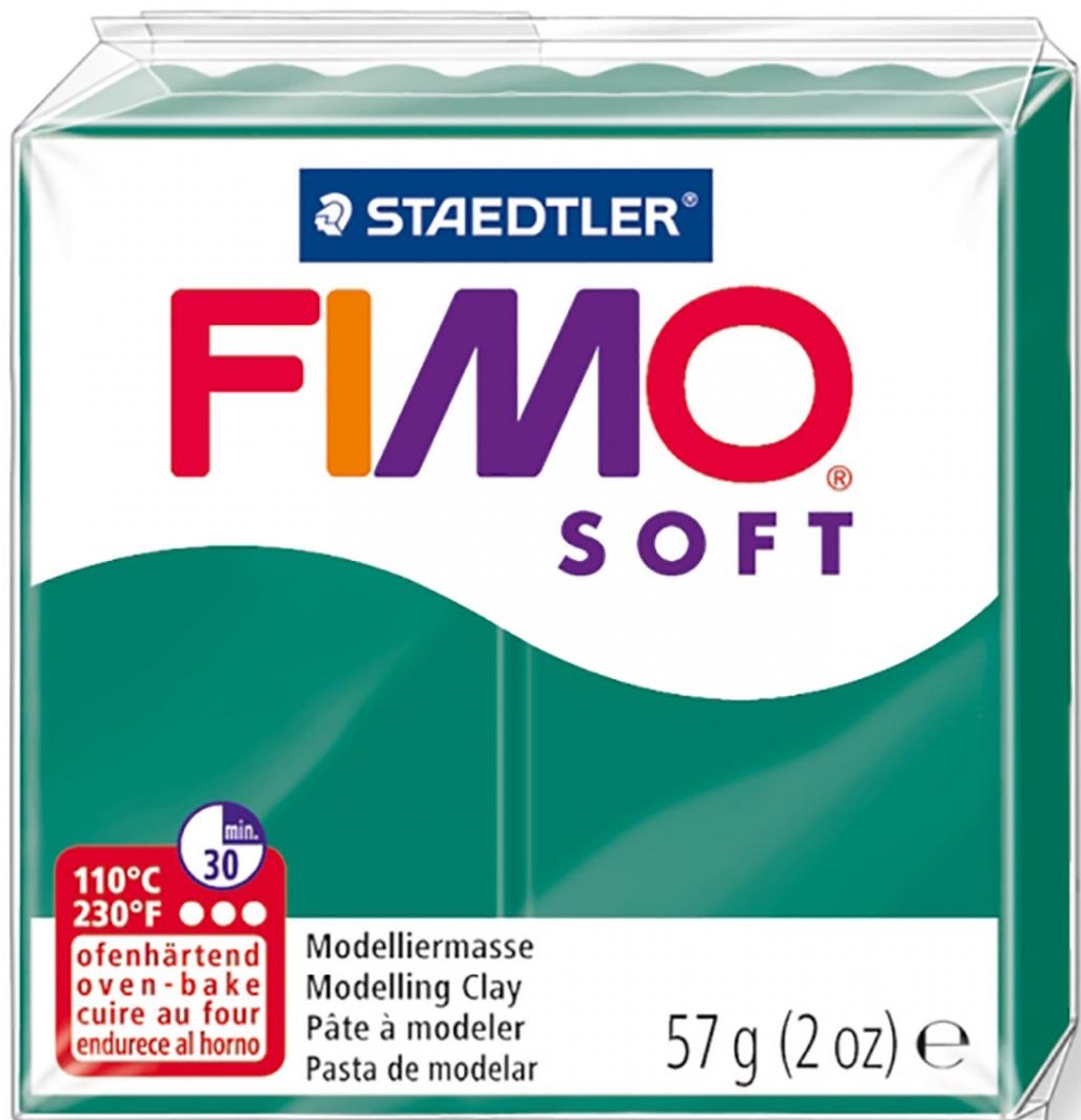 Lut polimeric Staedtler Fimo Soft - 57 g., verde smarald