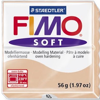 Lut polimeric Staedtler Fimo Soft - 57 g, bej