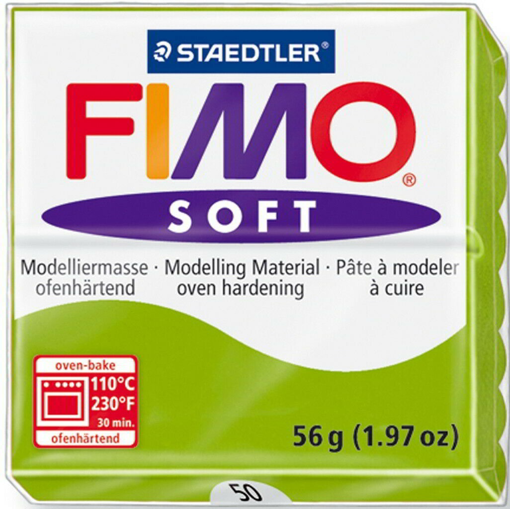 Lut polimeric Staedtler Fimo Soft - 57 g, mar verde