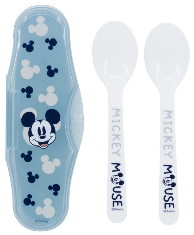 Linguri din polipropilenă într-o cutie Stor - Mickey Mouse Full Of Smiles, 2 buc