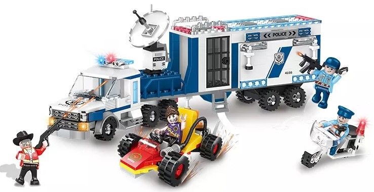 Police Constructor Sonne - cu cărucior, 406 piese