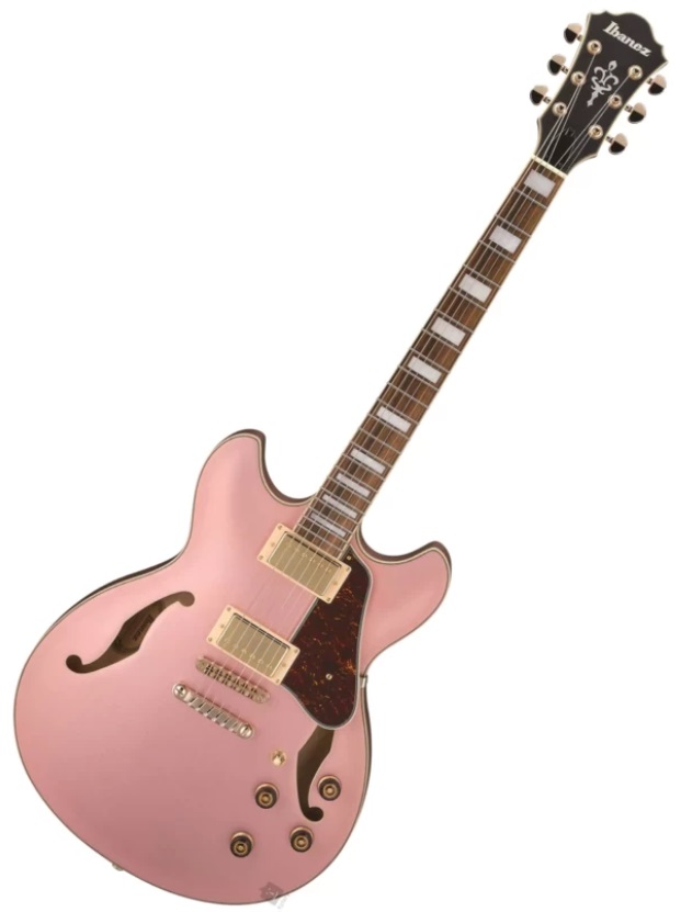 Chitară semi-acustică Ibanez - AS73G, Rose Gold Metallic Flat
