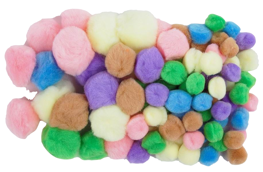 Pompoane Fandy - Fandy - mix, pastel, 78 buc.