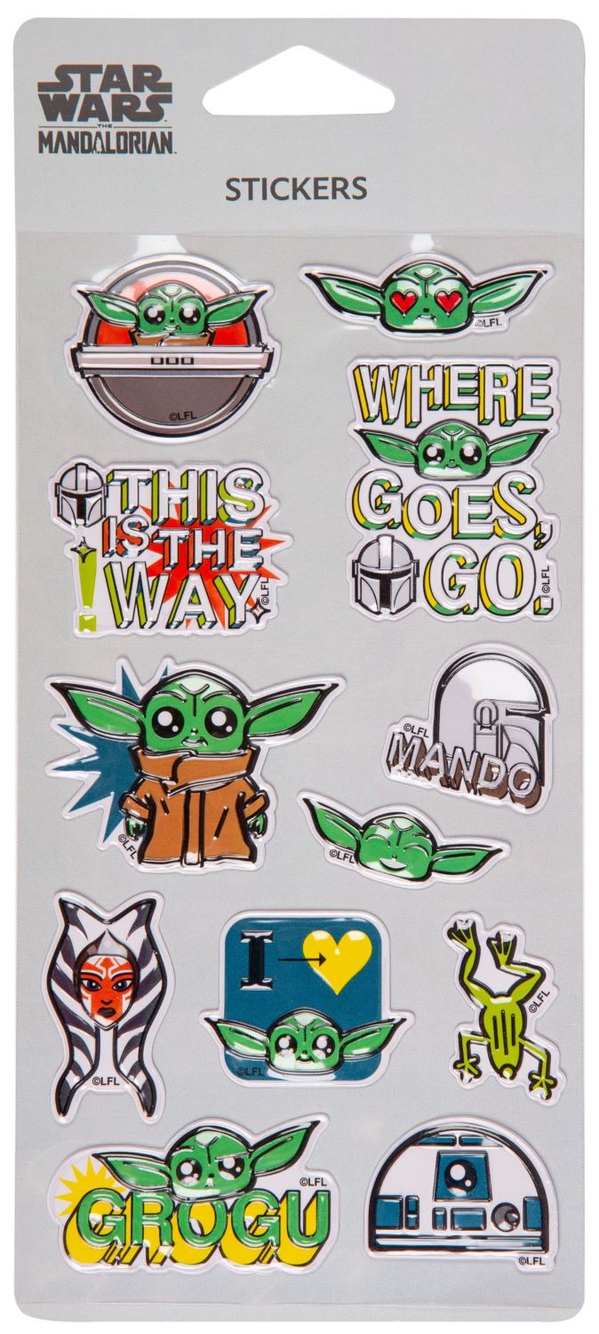Stickere Pop Up Cool Pack Negru - Disney 100, The Mandalorian