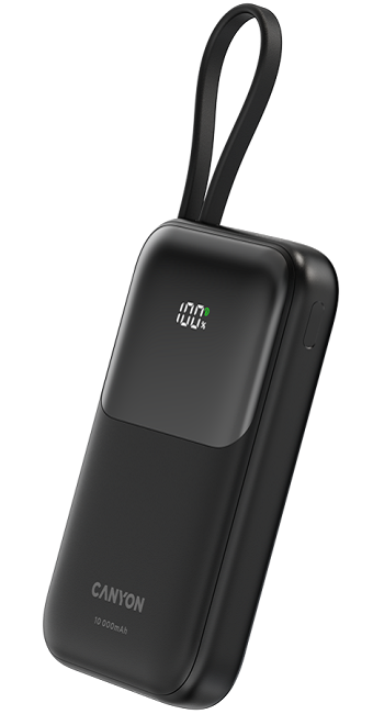 Baterie portabilă  Canyon - OnPower 101, 10000 mAh, Neagră