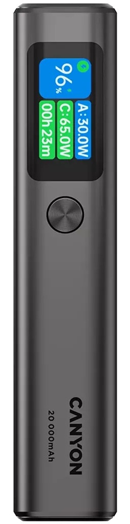 Baterie portabilă  Canyon - OnPower 230, 20000 mAh, Dark Grey