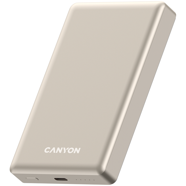 Baterie portabilă  Canyon - OnPower 505 slim, 5000 mAh, Beige