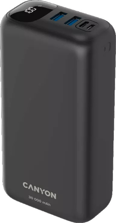 Baterie portabilă Canyon - PB-301, 30000 mAh, Neagră