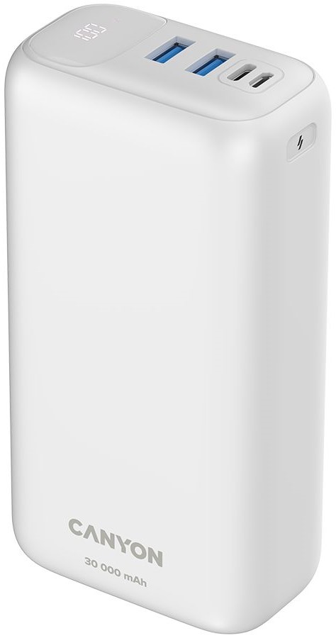 Baterie portabilă Canyon - PB-301, 30000 mAh, alba