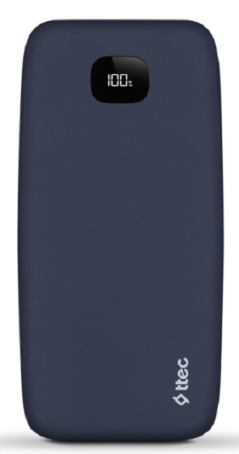 Baterie portabilă ttec - ChargeUp Pro, 20 000 mAh, albastru
