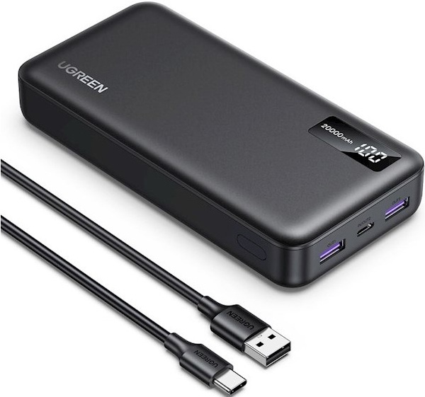 Baterie portabilă  Ugreen - PB312 Fast Charging, 20000 mAh, gri
