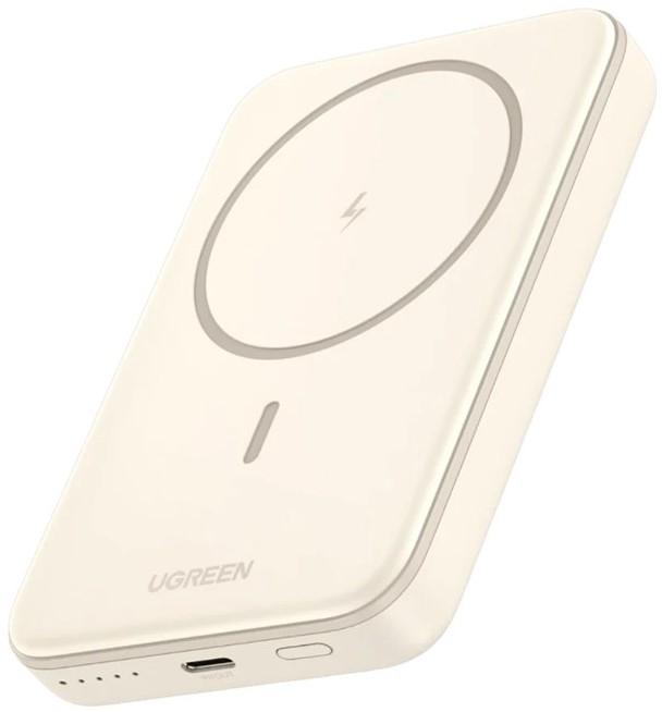 Baterie portabilă  Ugreen - PB561 Mini Magnetic Wireless, 10000 mAh, alb