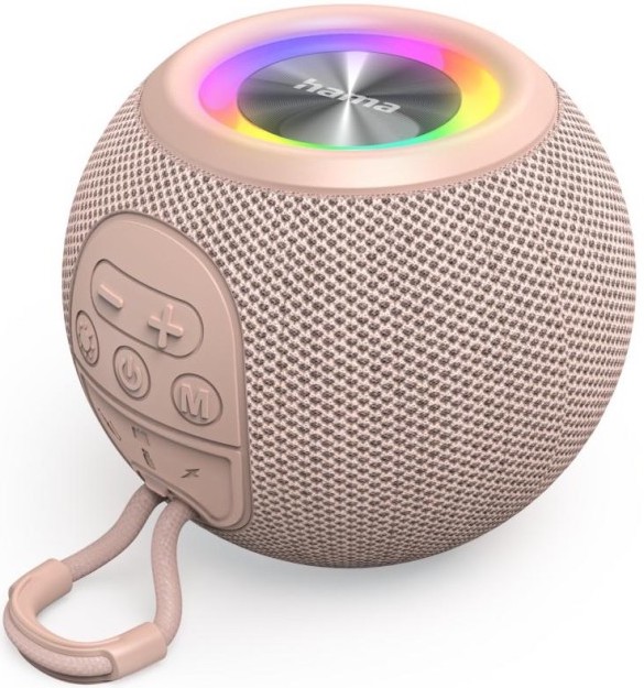 Difuzor portabil Hama - Ball Shape Speaker, roz