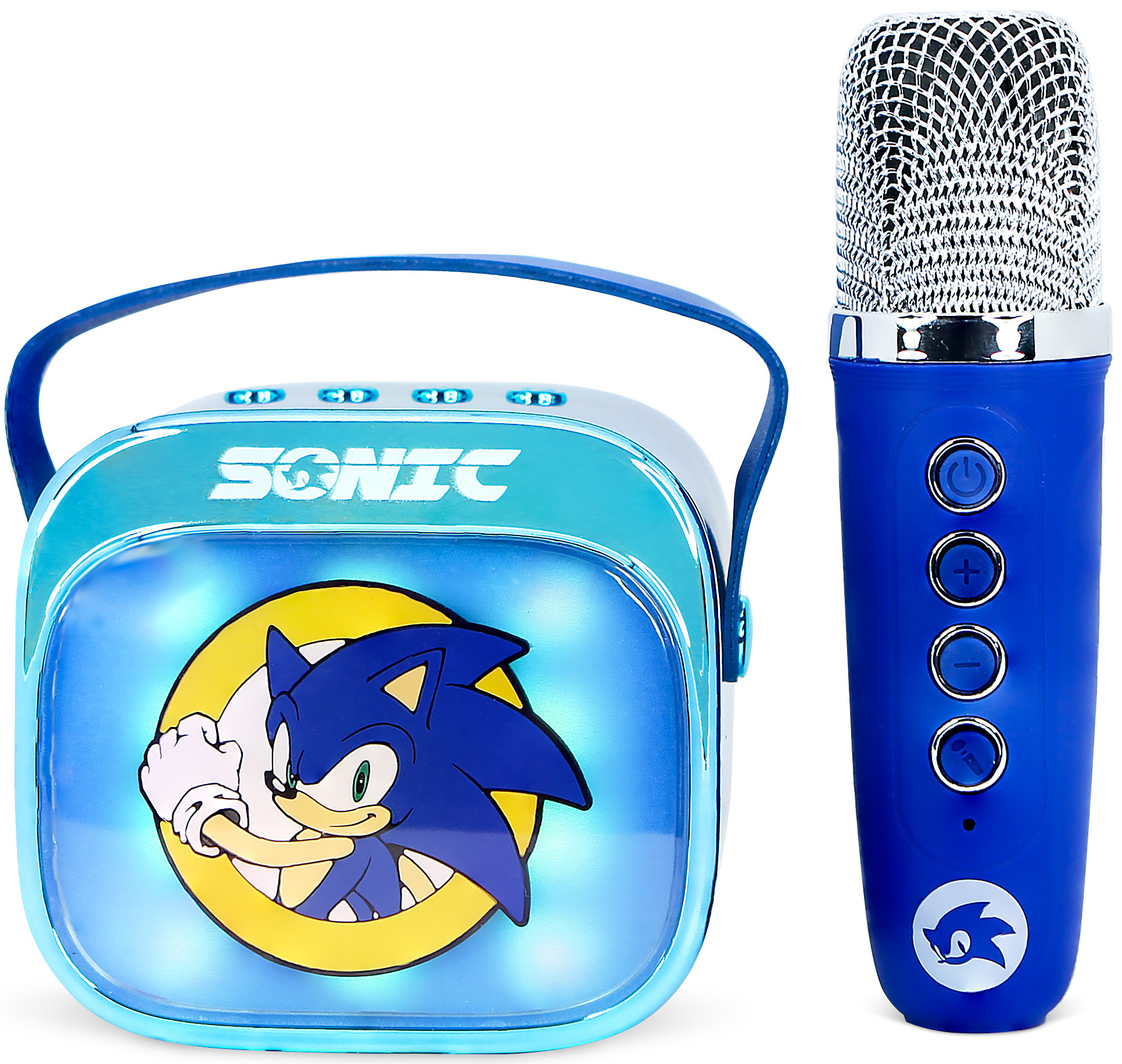 Boxa portabila OTL Technologies - Sonic the Hedgehog PopSing Karaoke Speaker &amp; Microphone, albastru