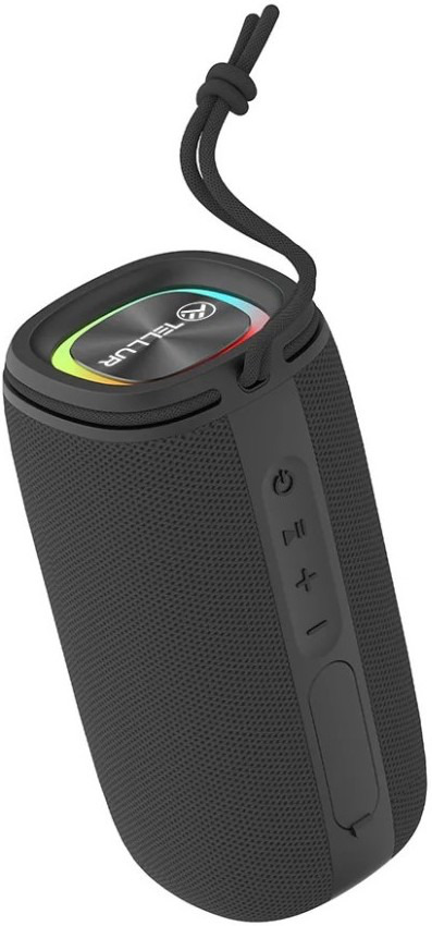 Difuzor portabil Tellur - Eclipse, impermeabil, negru