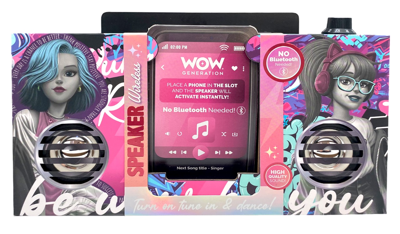 Boxă portabilă WOW Generation - WOW00122, multucolor