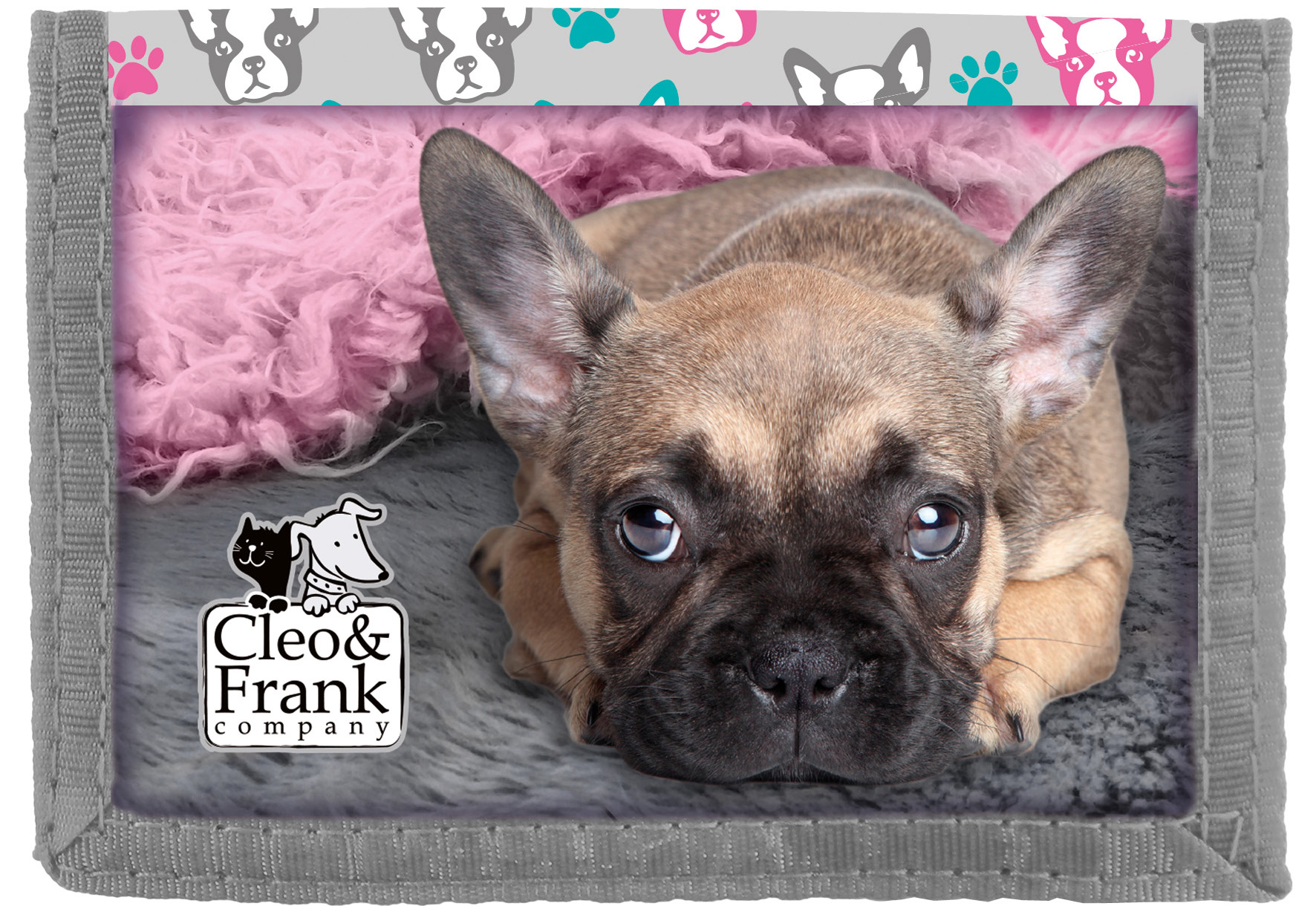 Portofel Derform Cleo&Frank - Catelus cu curea velcro