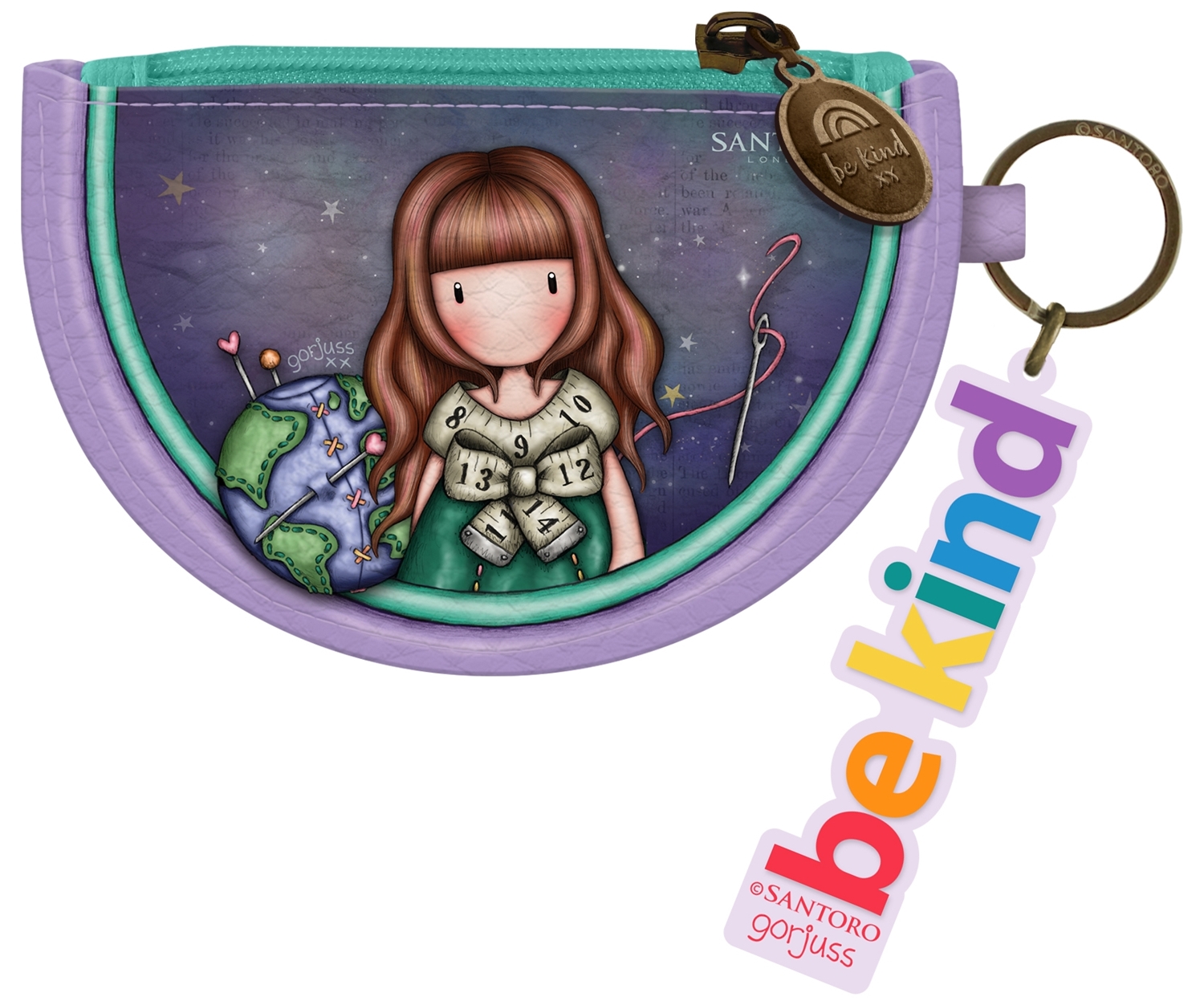 Portofelul Santoro Gorjuss Keyring Wallet - Be Kind To Our Planet
