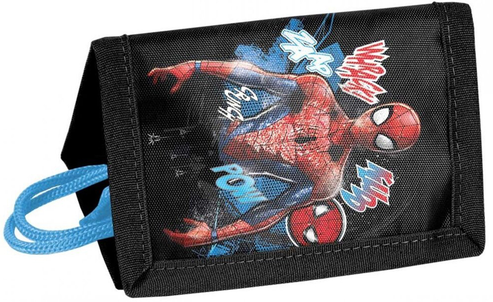 Poșetuță cu șiret Paso Spider-Man - neagră