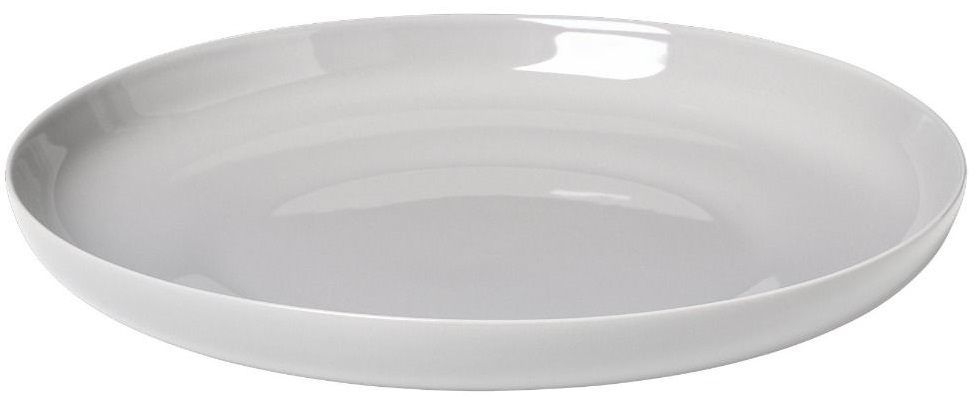 Bol de porțelan pentru salata Blomus - Ro, 30 cm, 1.2 L, gri deschis