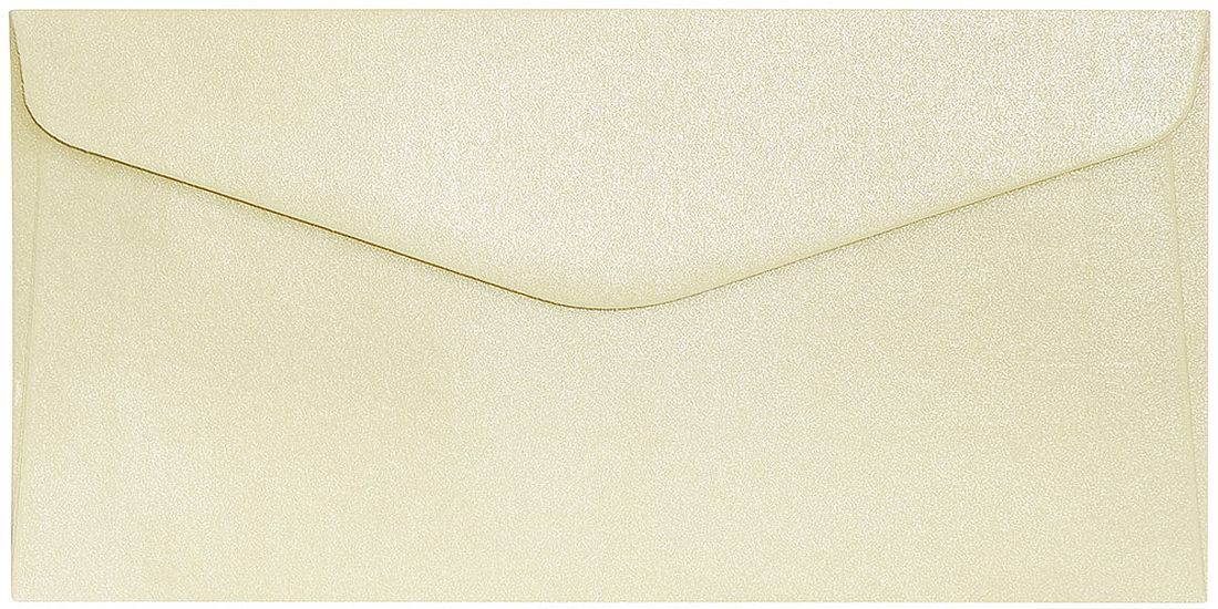 Plic poștal Galeria Papieru - DL, crem perlat, 10 bucăți