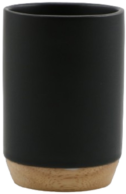 Suport pentru periuță de dinți Inter Ceramic - Sydney, 7 x 10 cm, negru