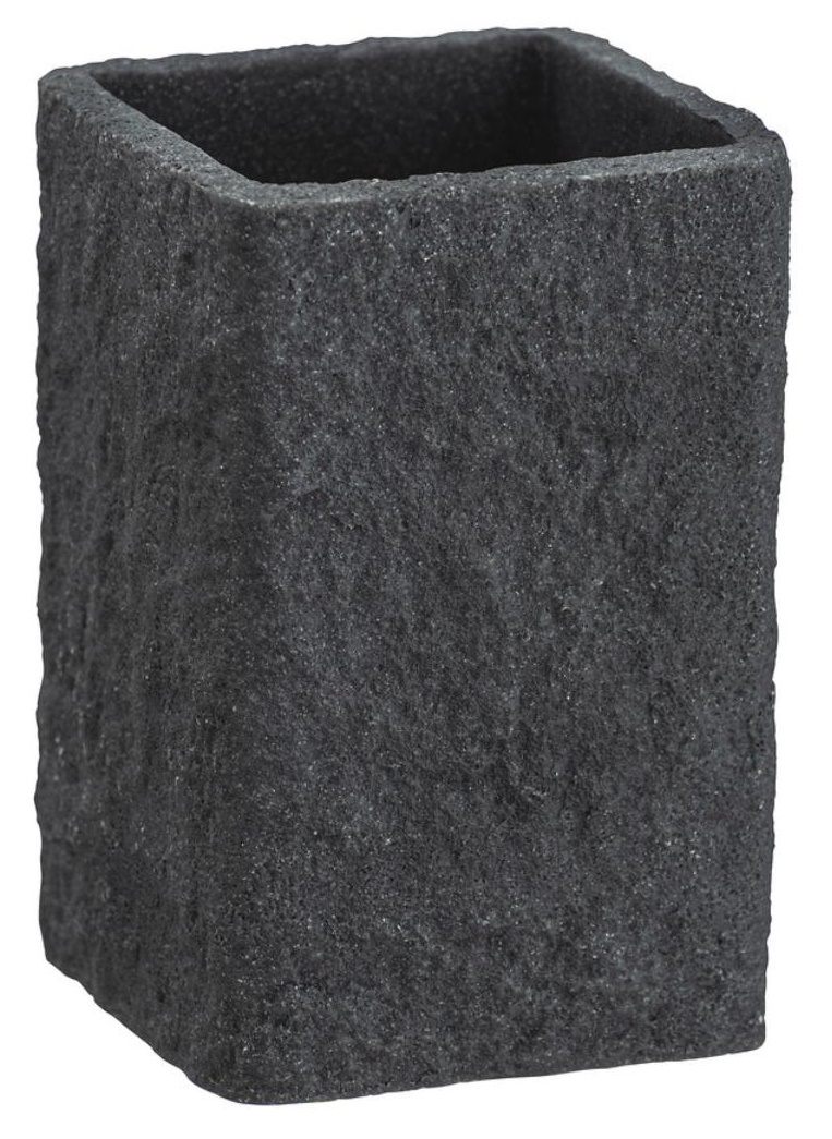 Suport pentru periuță de dinți Wenko - Villata, 7,5 x 11 x 7,5 cm, gri