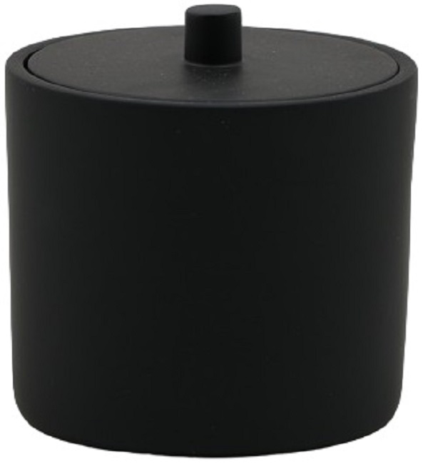 Stand pentru tampoane de bumbac Inter Ceramic - Blake, negru