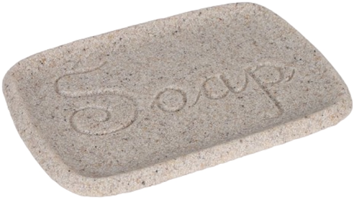 Suport pentru săpun Inter Ceramic - Amelia, 13 x 9 x 1.1 cm, bej