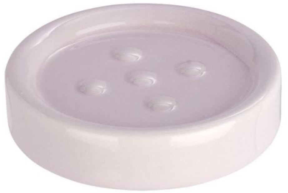 Suport pentru săpun Wenko - Polaris, ceramică, 11 x 2,5 cm, roz