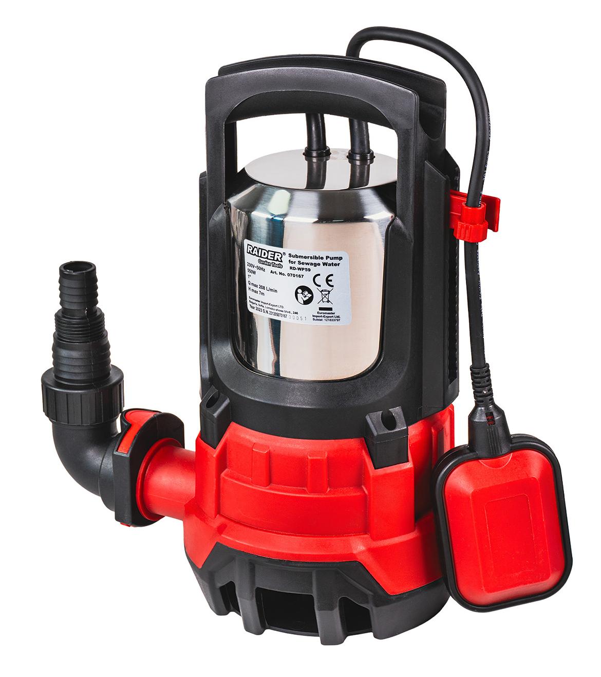 Pompa submersibilă  Raider – RD-WP59, 208l/min, 550W