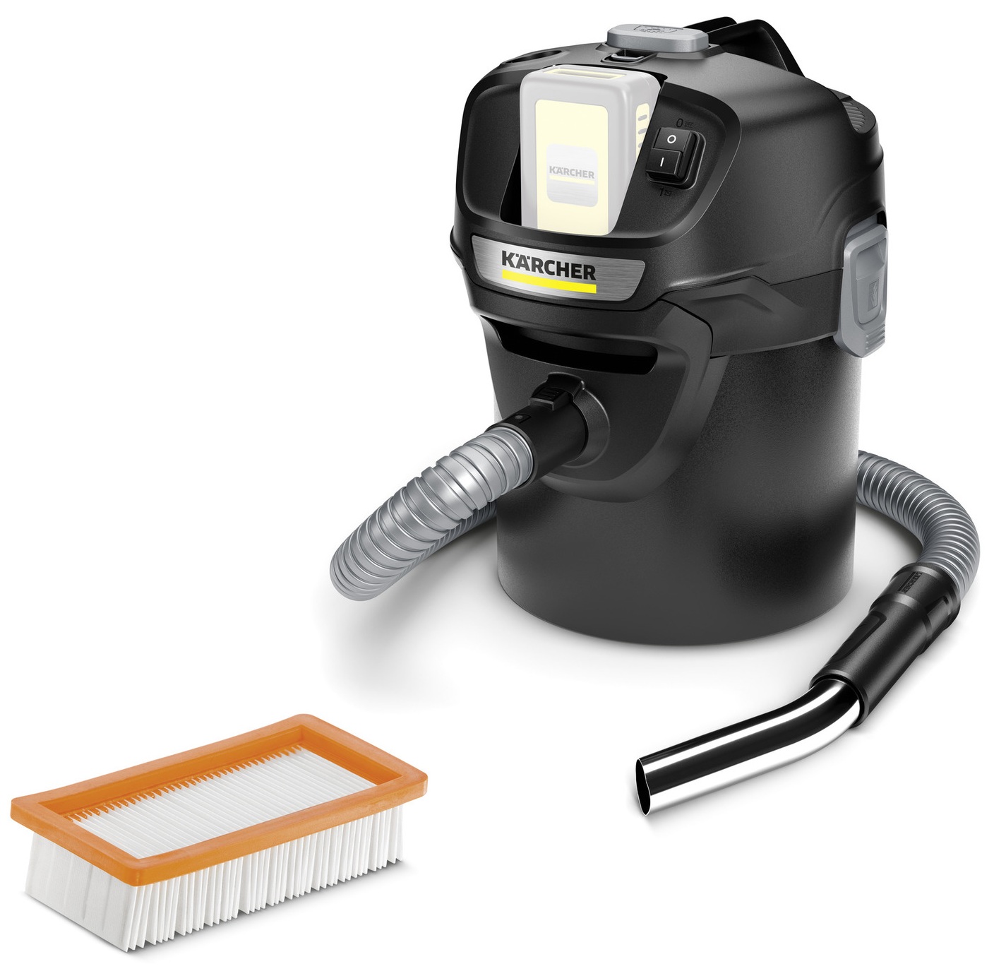 Aspirator de cenușă Karcher – AD 2, 14 l, negru