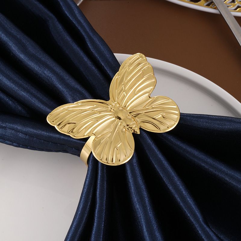 Inele pentru șervețele Morello - Butterfly Gold, 6 bucăți
