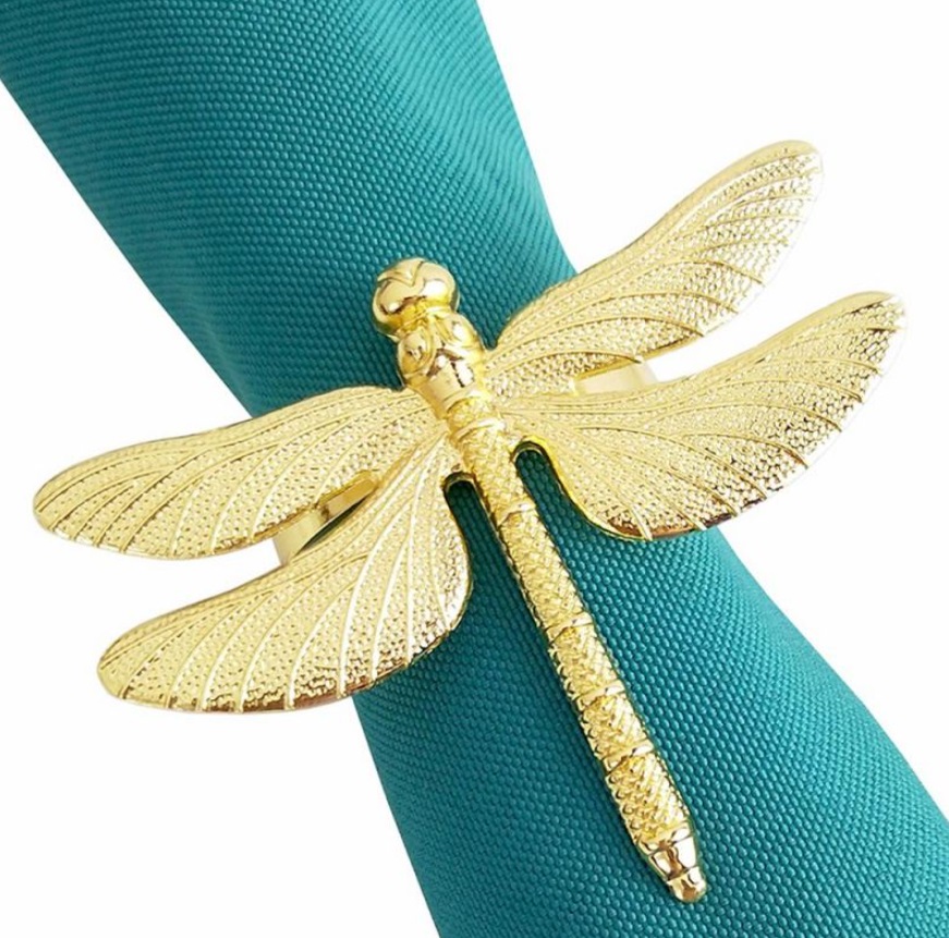 Inele de șervețel  Morello - Seahorse Gold, 6 buc.