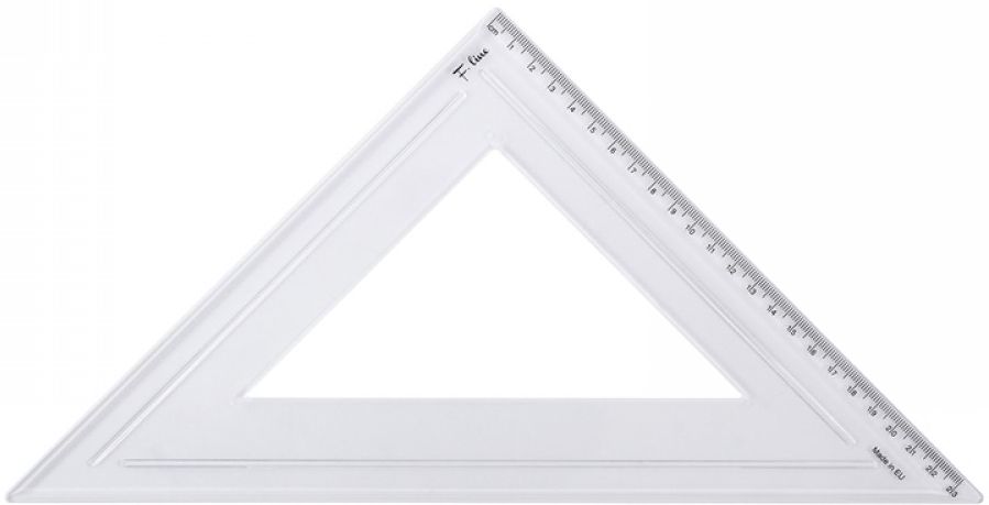 Triunghi dreptunghic Filipov - isoscel, 45 grade, 23 cm