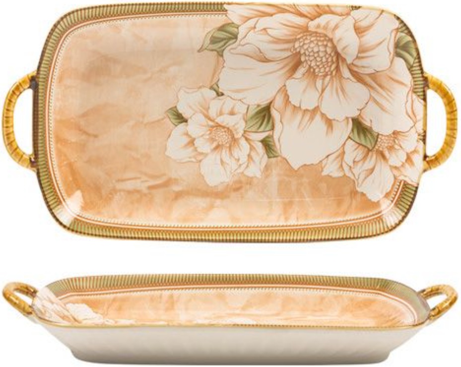 Platou dreptunghiular  Morello - Camellia, 30 cm