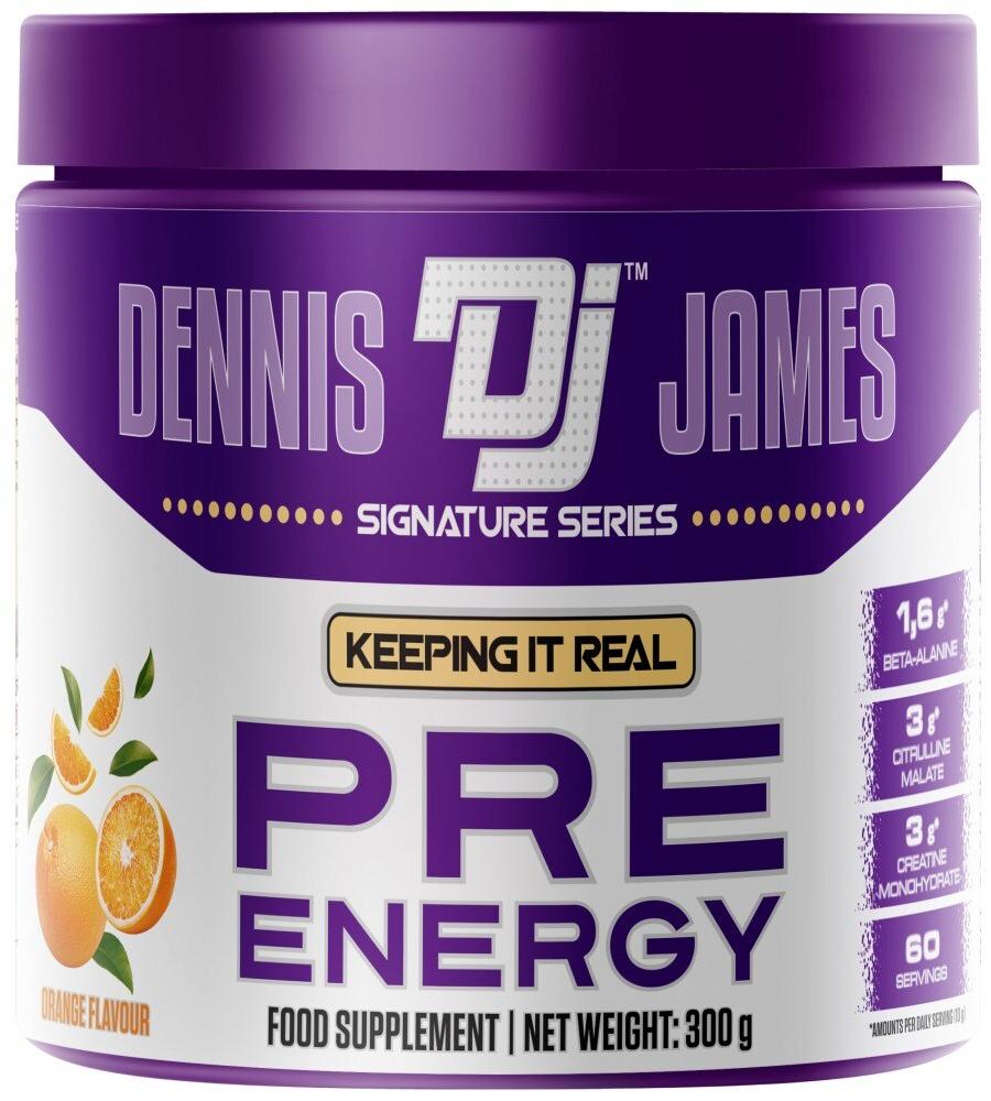 Pre-Energy, portocale, 300 g, Dennis James Signature Series