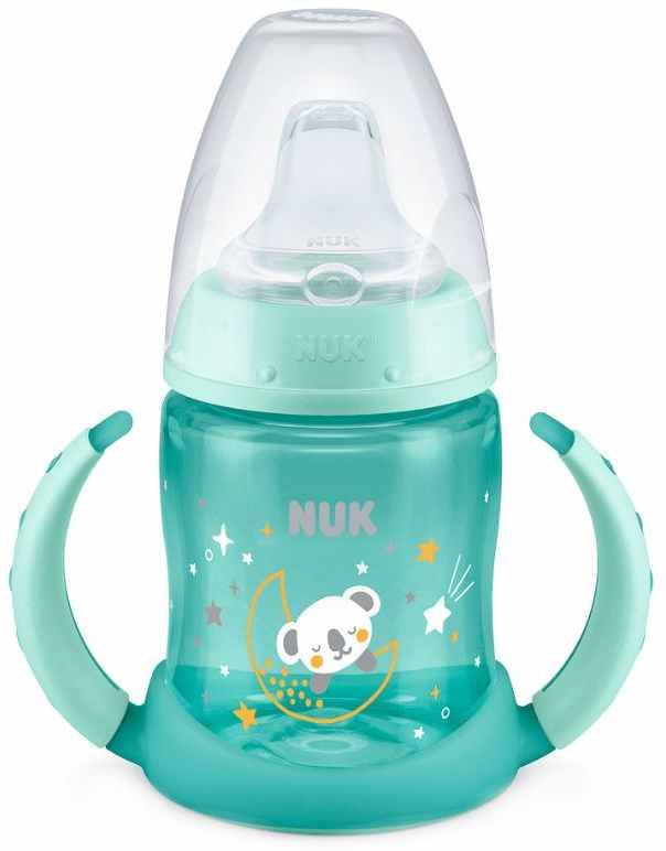 Cană de tranziție Nuk - Glow in the Dark, 150 ml, albastră