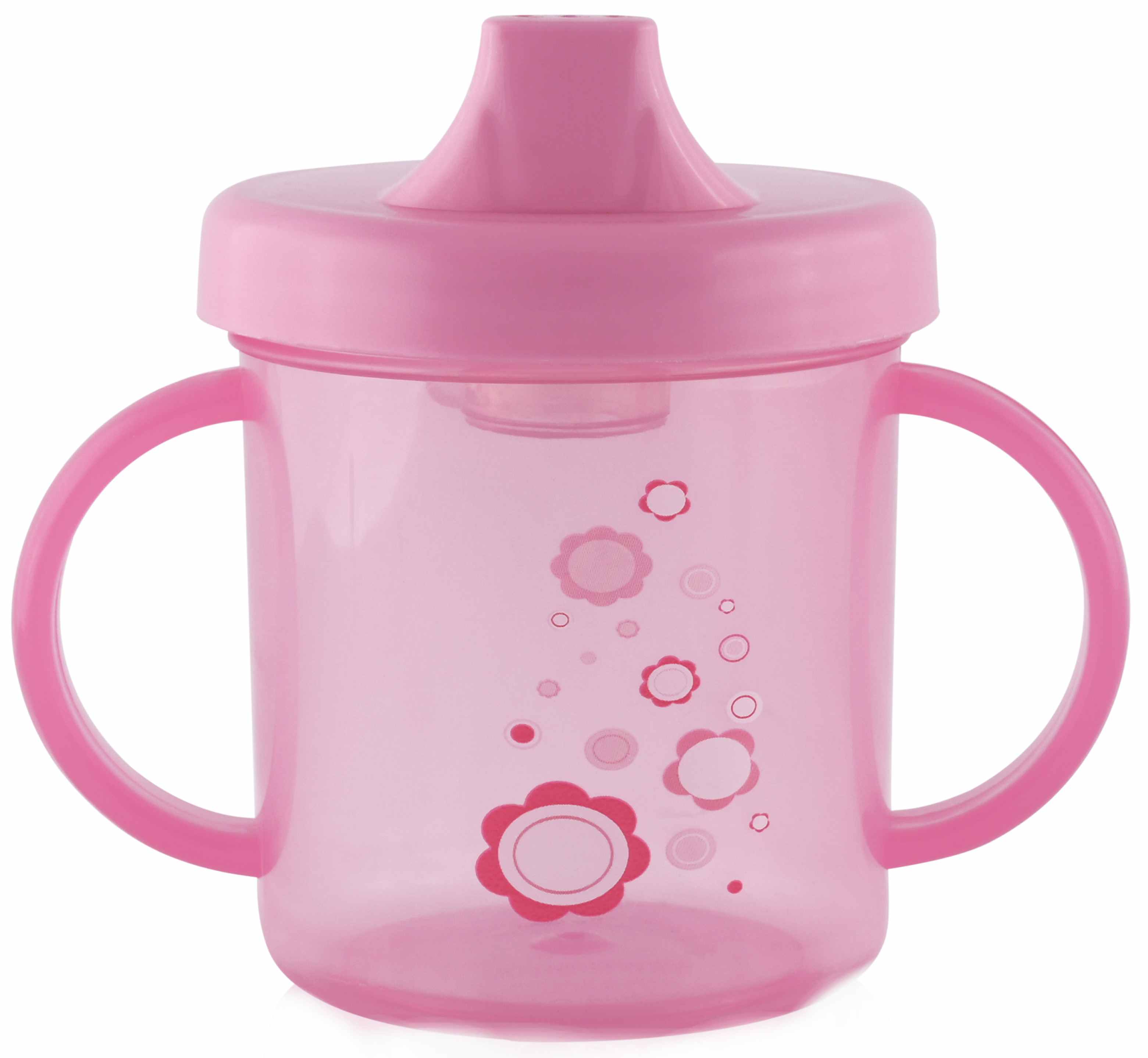 Cană de tranziție cu mânere Lorelli Baby Care - 210 ml, roz