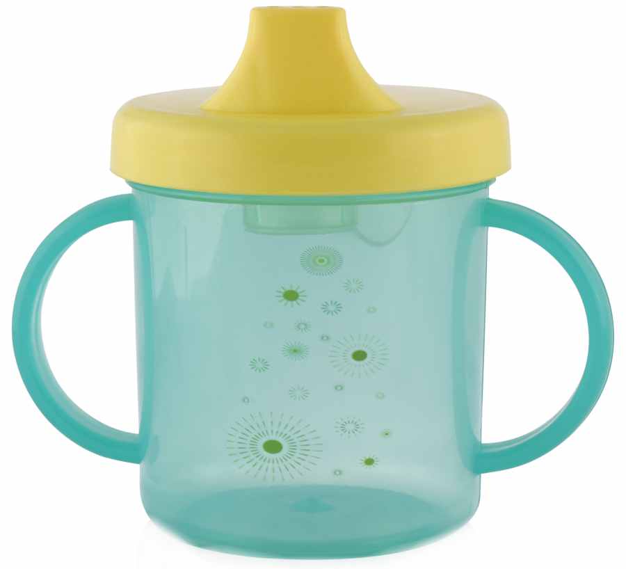 Cană de tranziție cu mânere Lorelli Baby Care - 210 ml, verde