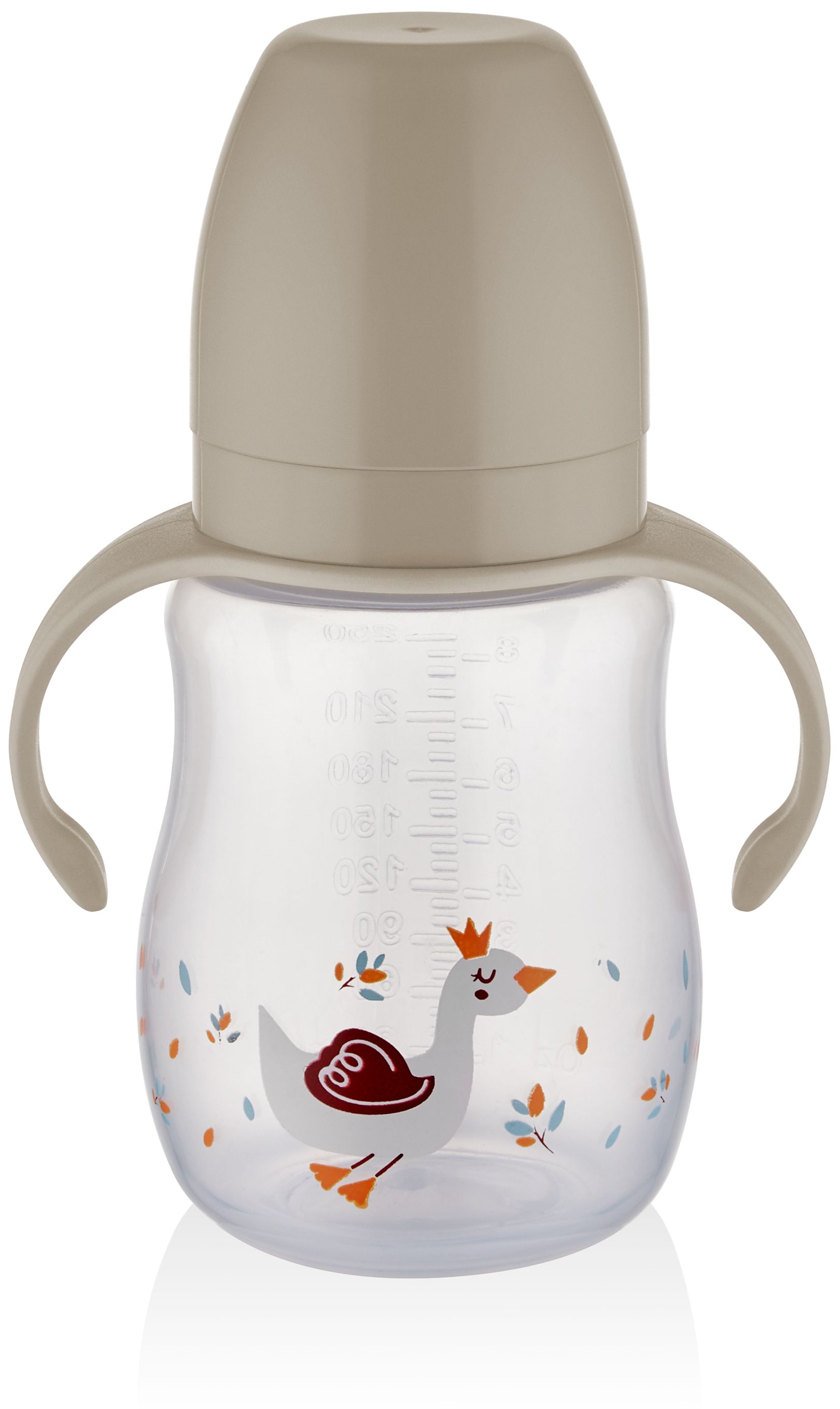 Biberon de tranziție BabyJem - Mink, 250 ml