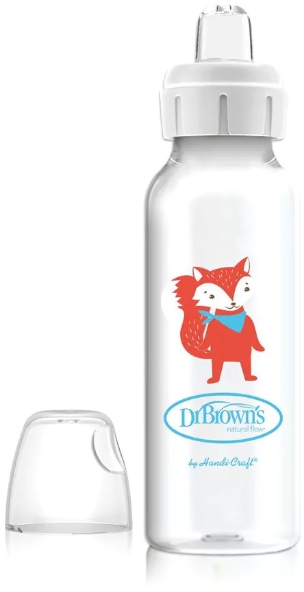 Dr. Brown's SB81096-P12 Biberon de tranzitie 250ml Vulpe