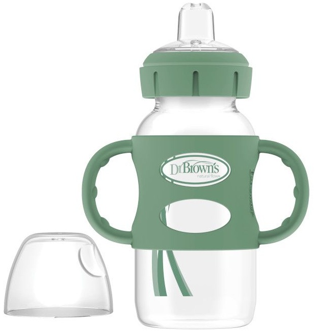 Sticlă de tranziție Dr. Brown's - Milestones, 270 ml, verde