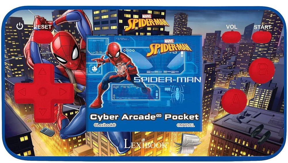Consolă portabilă Lexibook - Cyber Arcade, Spider-Man, 150 jocuri