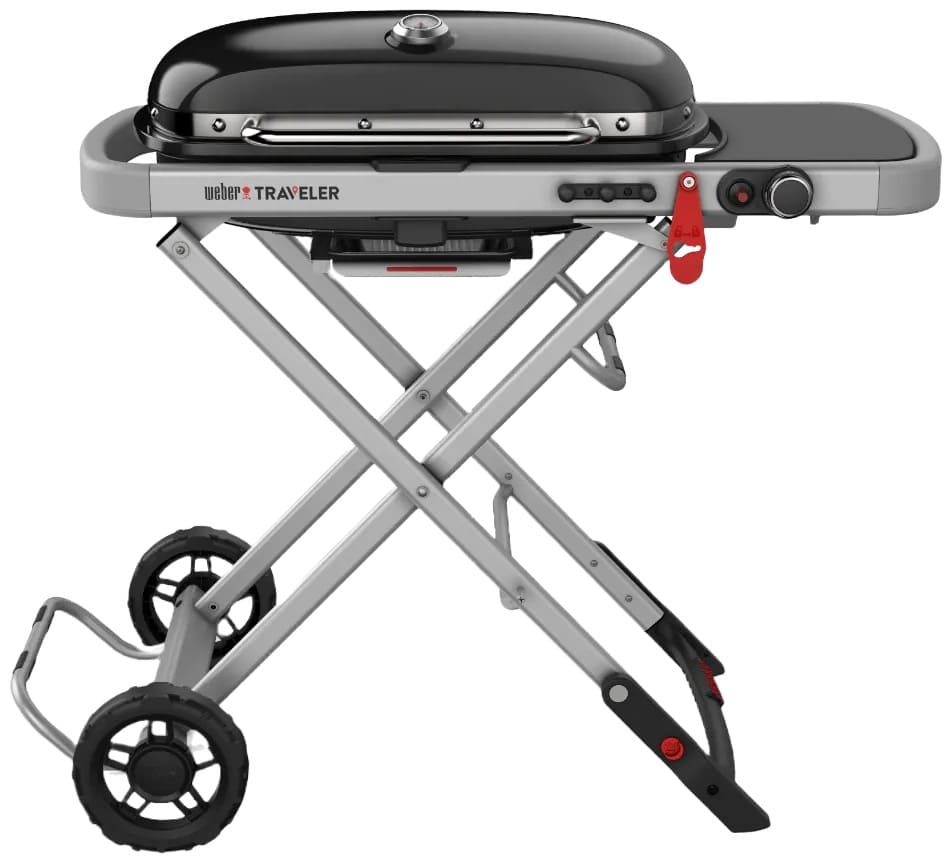 Gratar portabil cu gaz Weber - Traveler, gratar 63.5 х 34.3 cm, negru