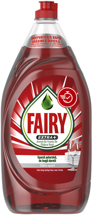 Detergent de vase  Fairy - Extra Plus, fructe de pădure, 1.35 l