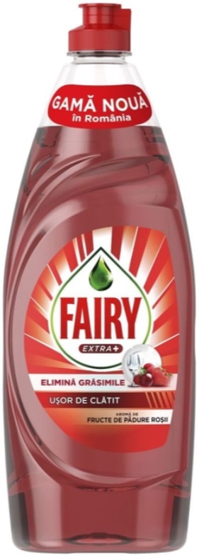 Detergent de vaseFairy - Extra Plus, fructe de pădure, 650 ml