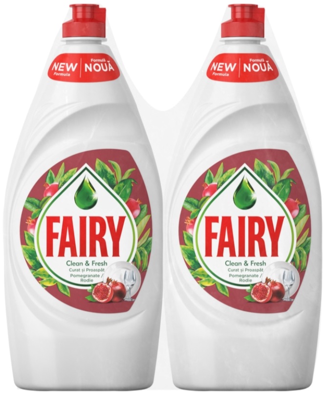 Detergent de vase  Fairy - Pomegranate, 2x900 ml
