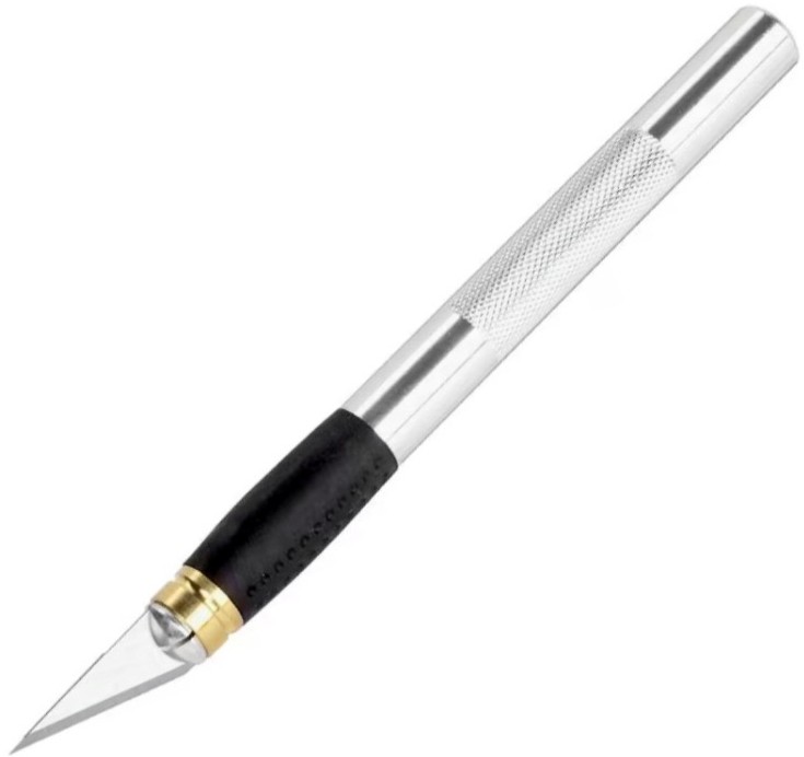 Cuțit de model precis tip scalpel Wolfcraft - 120 mm