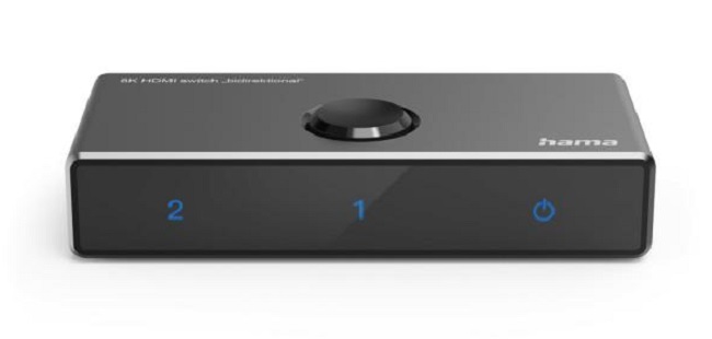 Comutator Hama - Data Switch, 8K-HDMI, negru